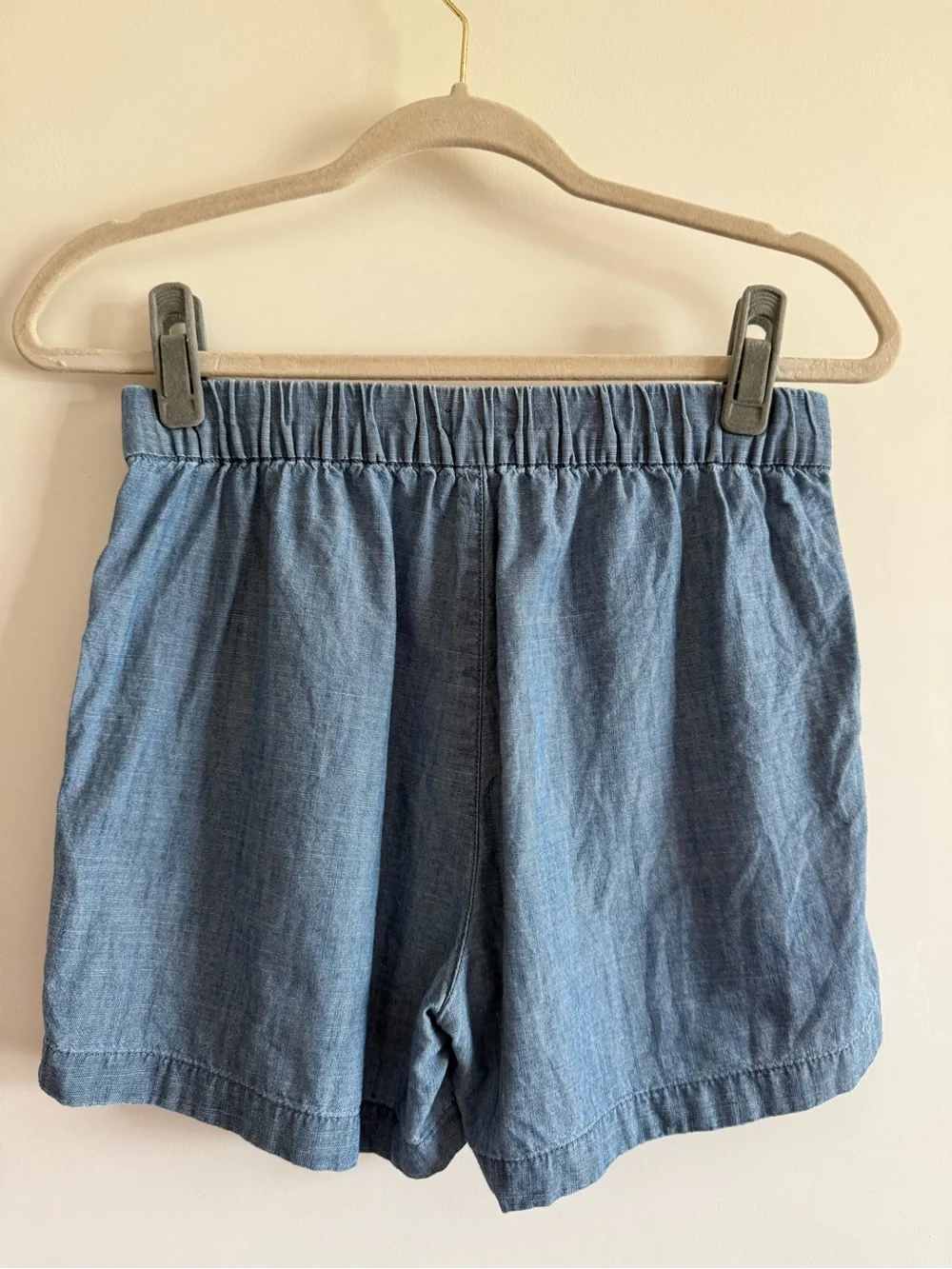 J. Crew Pull On Cotton Chambray Shorts Like New